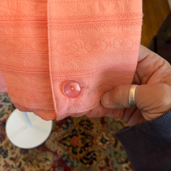 Cold water creek tonal jacquard striped shirt. NWT. Retail 70 - Picture 5 of 6